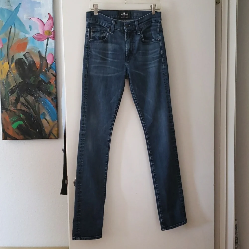 7 For All Mankind Luxe Performance PAXTYN Clean Pocket Jeans Size 28 - Picture 10 of 10